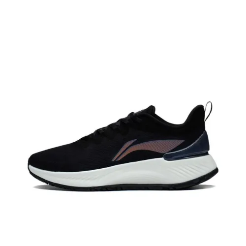 LiNing YueYing Element Durable Breathable Low Top Running Shoes Black