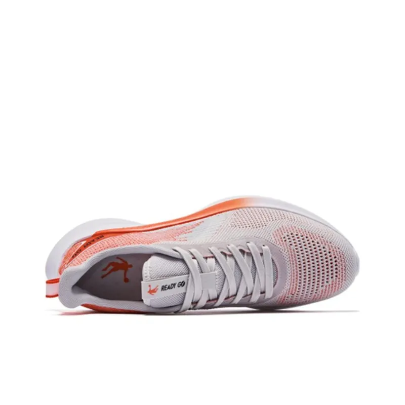 QIAODAN Light Speed 1.0 Cushioning Anti-Slip Wear-Resistant Breathability Low-Top Running Shoes Men's Orange-3