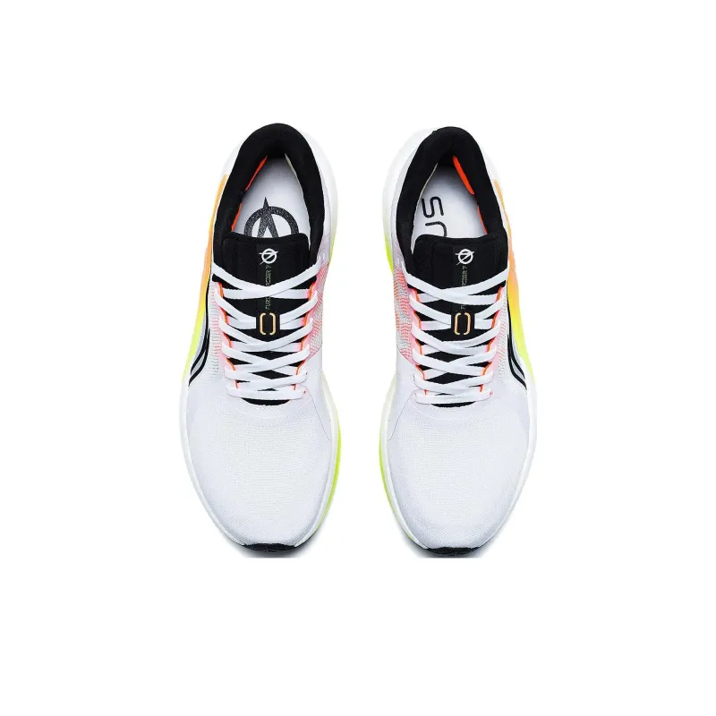 LiNing Furious Rider 7.0 Abrasion Resistant Breathable Low Top Running Shoes Men's White Black Gray-3