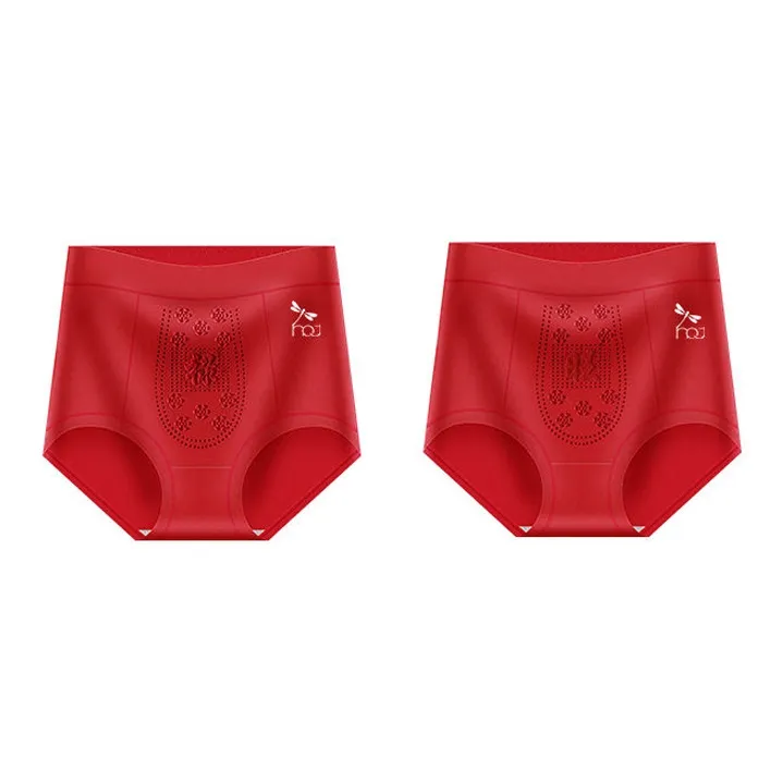 RED DRAGONFLY Cotton Panties Women's 2 Pack Gift Box Set-12