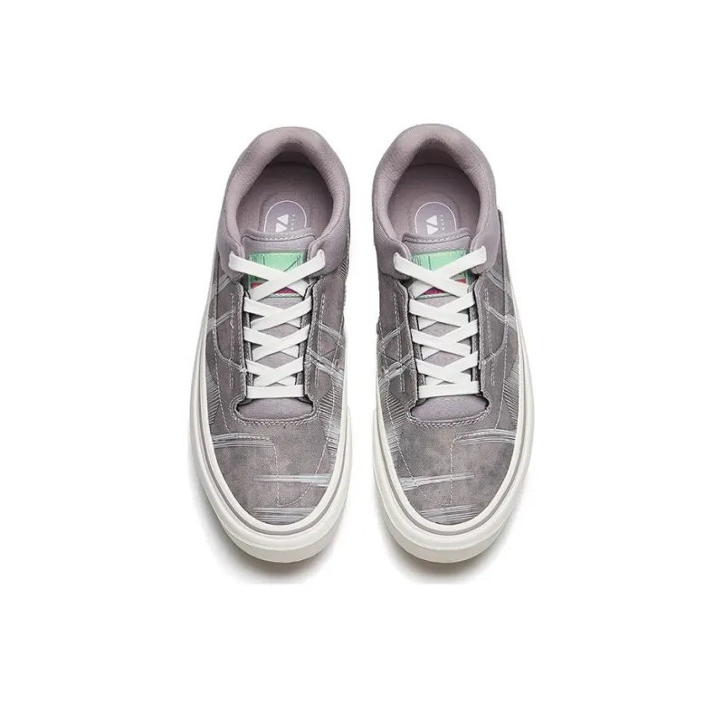 Anta Ao Li MD Abrasion Resistant Low Top Skateboard Shoes Men's Magic Carpet Gray-2