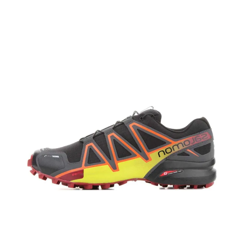 SALOMON Speedcross 4 Outdoor Shoes Men Low-Top Black/Red-0