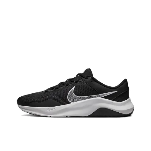 Nike Legend Essential Training Shoes Men Low-Top Black Gray White