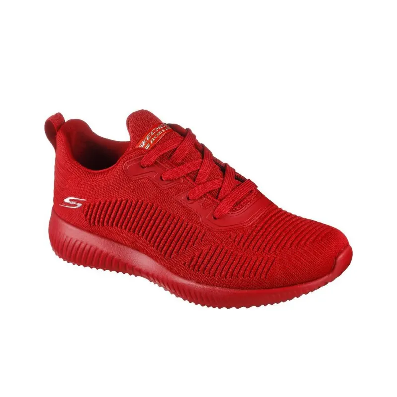 Skechers Bob's Sport Squad Anti-Slip And Wear-Resistant Breathable Low-Top Sports Casual Shoes Women's Red-2