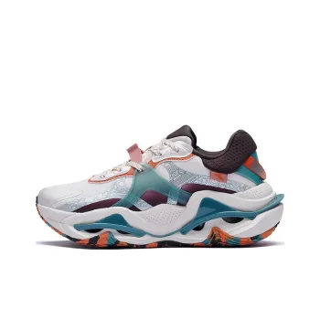 361° Vortex Cushioning Anti-Slip And Wear-Resistant Low-Top Running Shoes Men's White Cyan