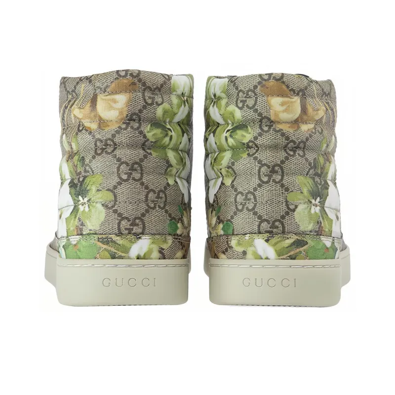 GUCCI High-Top Skateboard Shoes Men's Green-3
