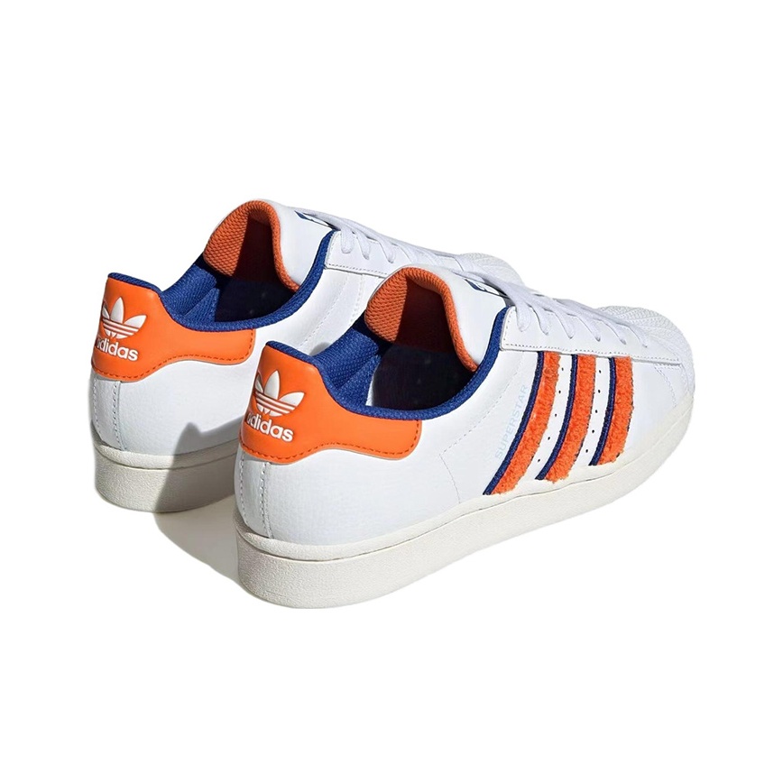 Adidas Originals Superstar Cloud White Orange Royal Blue Women s