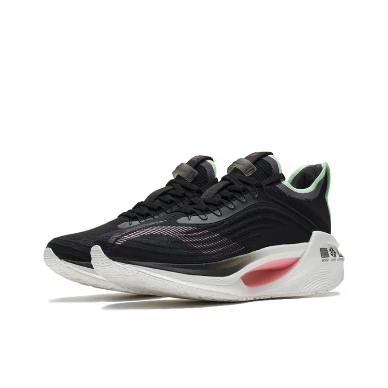 LiNing Jueying Essential Slip Resistant And Breathable Low Top Running Shoes Women's Black-2