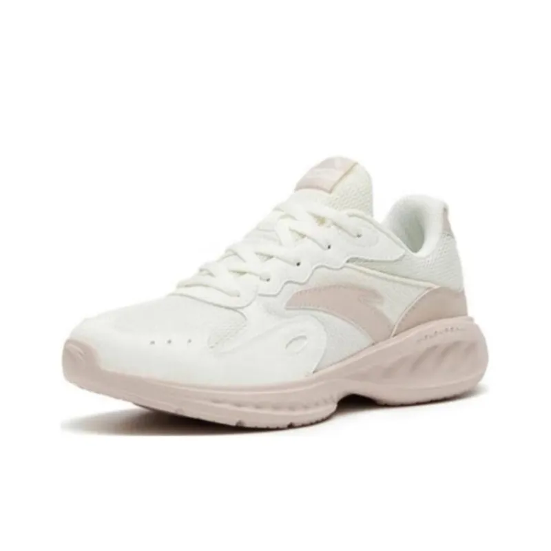 Anta Nebula Cushioning, Slip Resistant, And Abrasion Resistant Low Top Running Shoes Women's White Gray-2