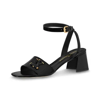 LOUIS VUITTON Shake One Strap Sandals Women's Black