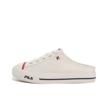 FILA Como Anti-Slip Wear-Resistant Low-Top Canvas Shoes Unisex White