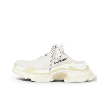 Balenciaga Triple S Mules 'White Double Foam And Mesh'