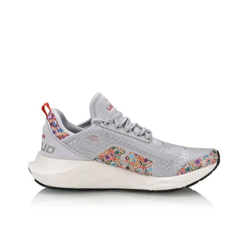 LiNing Cloud 6 Shock Absorbers Low Top Running Shoes Women's Gray-1