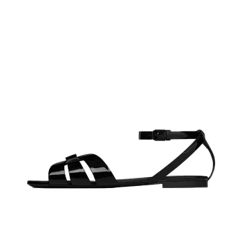 SAINT LAURENT Tribute One Strap Sandals 0.5cm Women's Black