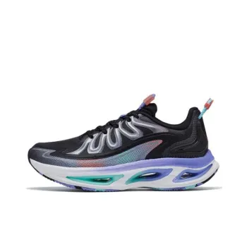 XTEP Wind & Fire 26th Generation Low Top Dynamic Foam Running Shoes Women's Black Purple