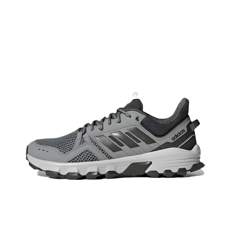 Adidas Rockadia Trail Anti-Slip And Wear-Resistant Breathable Low-Top Running Shoes Men's Gray-0