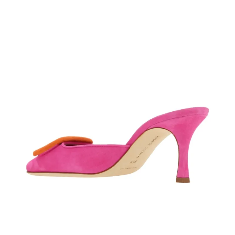 MANOLO BLAHNIK Maysalebi Other Wrap-toe Slippers Women's Pink-3