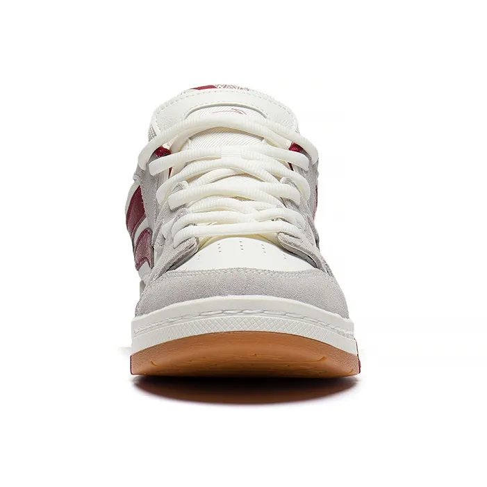 LiNing Wei Wu PRO Thermal Waterproof Coverage Low Top Skateboard Shoes Men's Gray Red-4