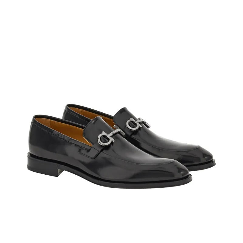 FERRAGAMO GANCINI Men's Casual Shoes Men's Black-2