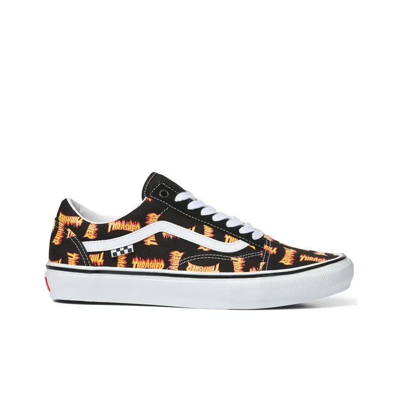 Vans Old Skool Thrasher All Over Flame Logo-1