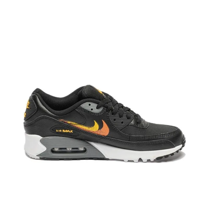 Nike Air Max 90 Cushioning Anti-Slip And Wear-Resistant Low-Top Sports Casual Shoes Black-1
