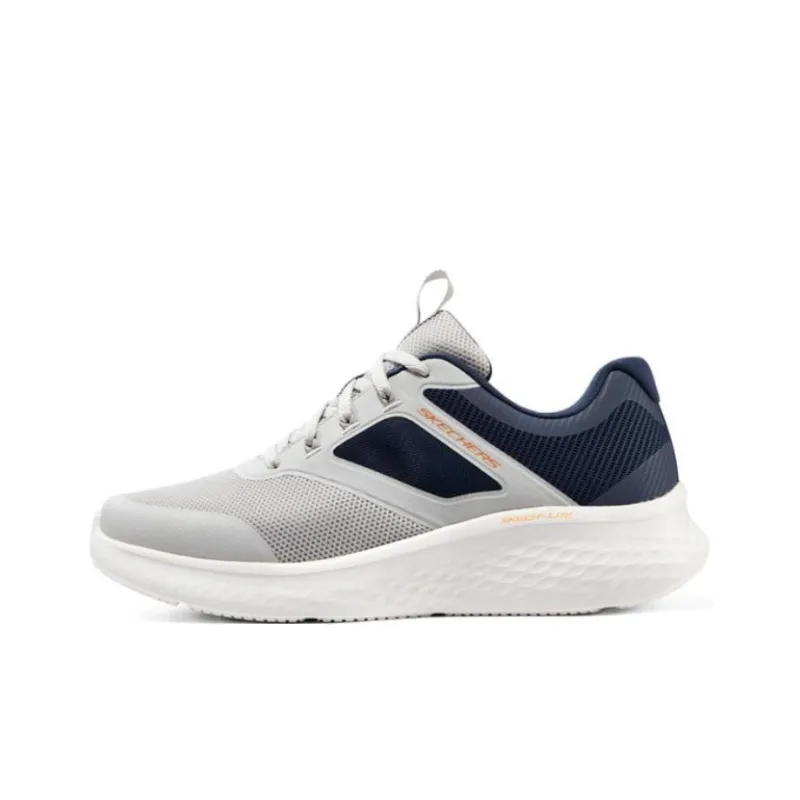 Skechers Skech Lite Pro Cushioning Anti Slip And Wear Resistant Low Top Casual Running Shoes Men's Gray Blue-0