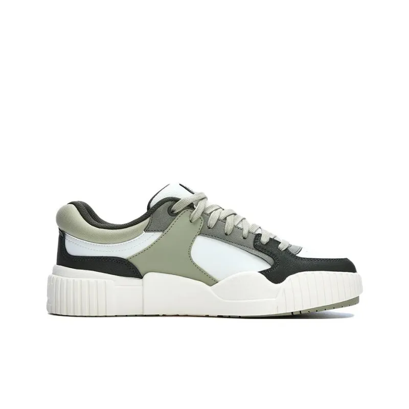FILA BLOCKS Low Top Skateboard Shoes Men's White Green-1