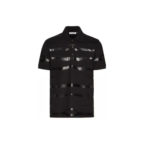 Valentino Polo Shirts Men Black