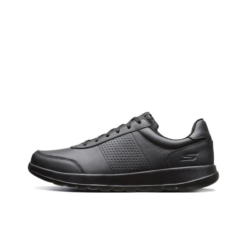 Skechers GO WALK Lite Cushioning Anti-Slip And Wear-Resistant Low-Top Sports Casual Shoes Men's All Black-0