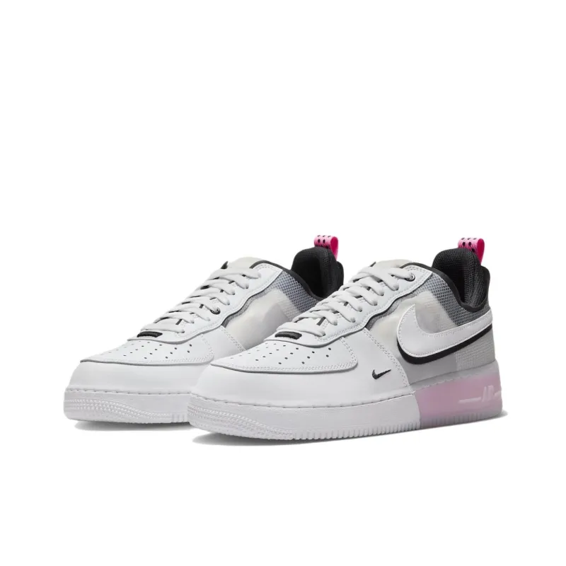Nike Air Force 1 Low React White Black Pink Spell-2