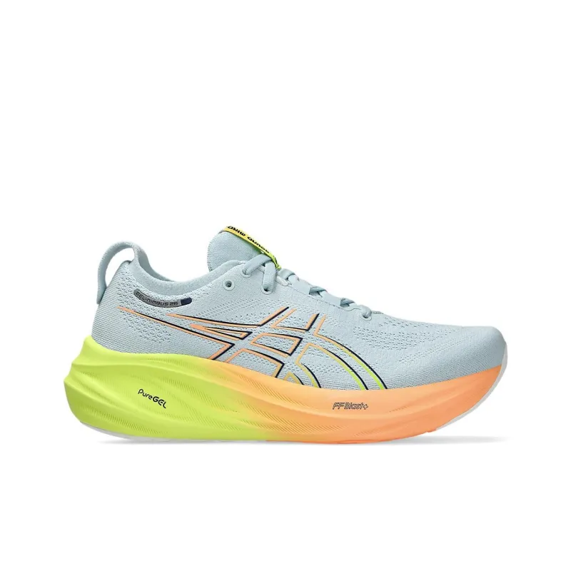 Asics Gel Nimbus 26 Paris Cool Grey Safety Yellow Women's-1