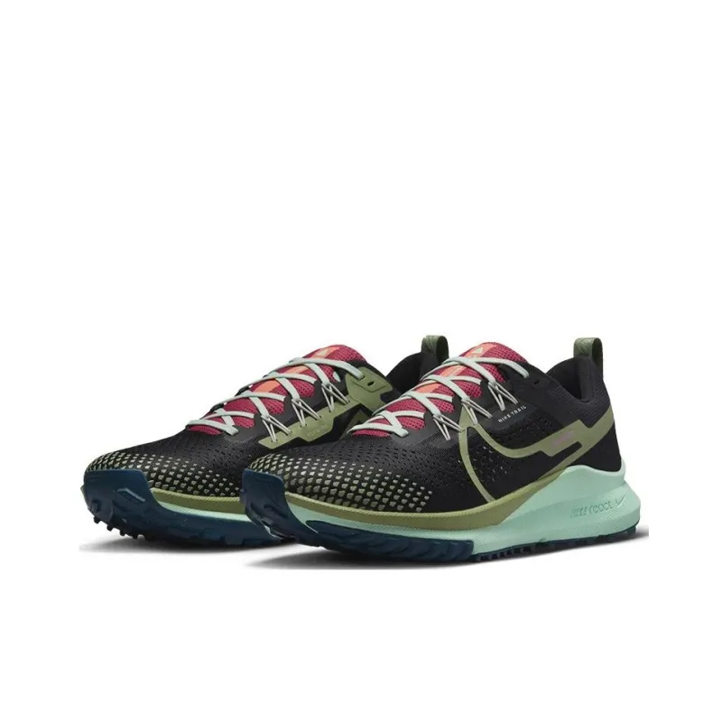 Nike React Pegasus Trail 4 Black Mint Foam Alligator-1