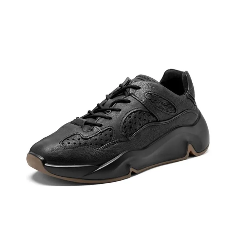 Ecco Tide Fun Low Top Chunky Sneakers Men's Black-1