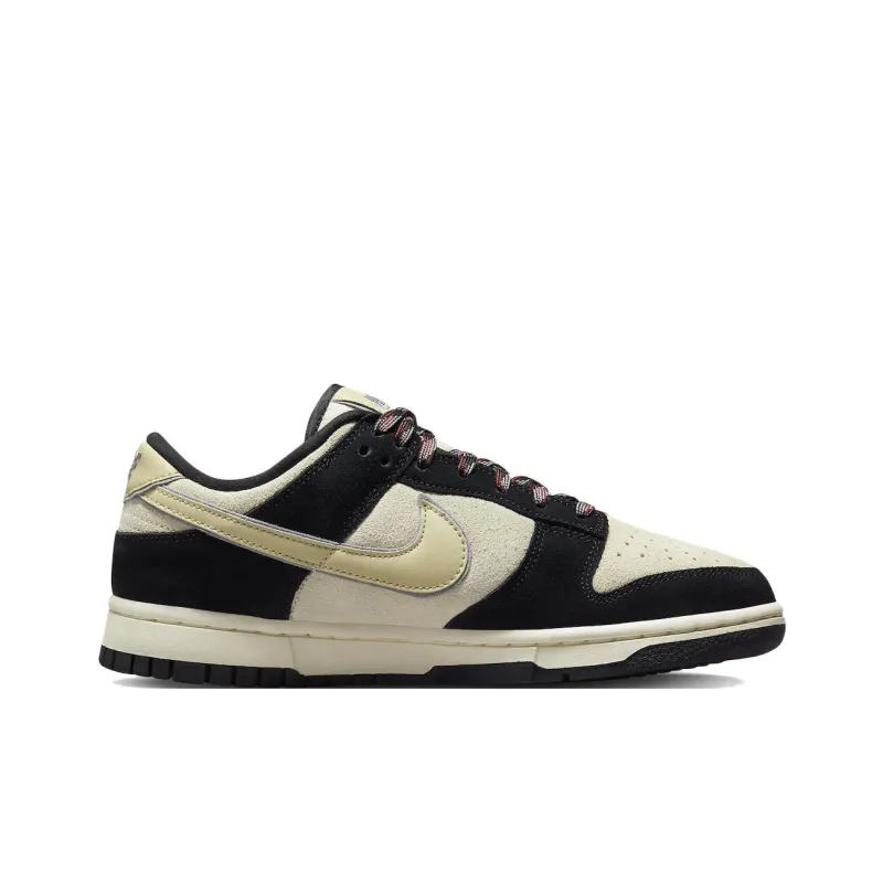 Nike Dunk Low Lx Black Suede Team Gold Women's-1