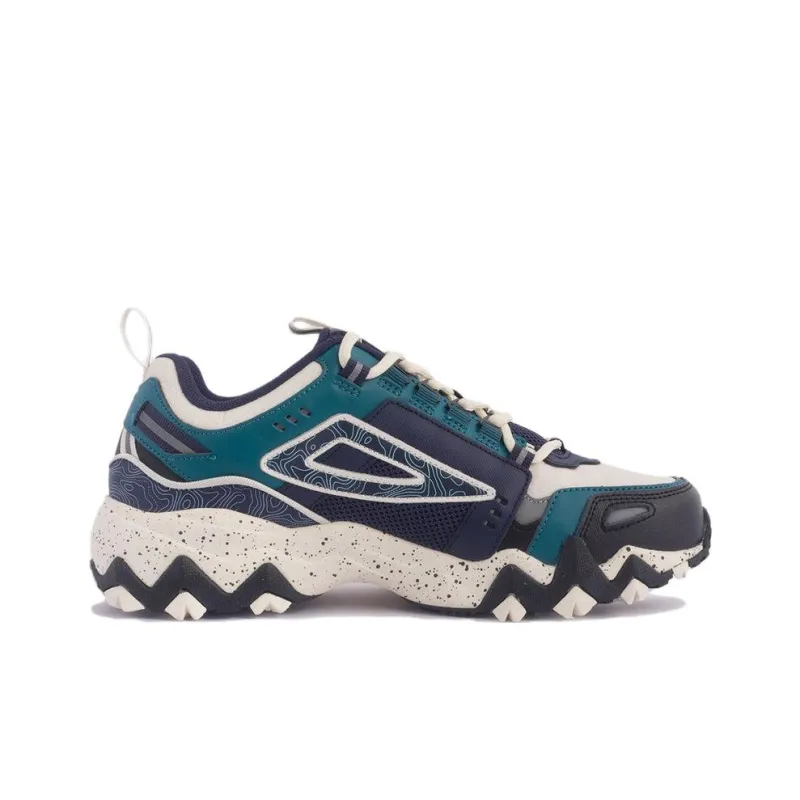 FILA Oakmont Tr Anti-Slip Wear-Resistant Low-Top Casual Shoes Men's Blue White-1
