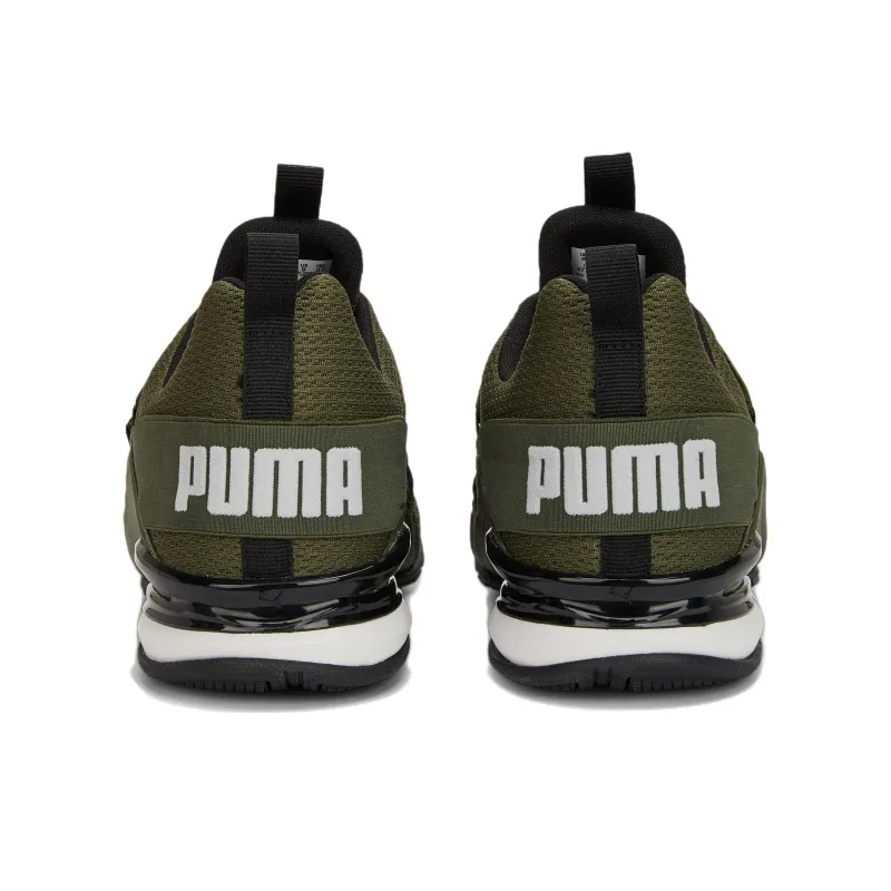 PUMA Axelion Refresh Anti-Slip Wear-Resistant Low-Top Running Shoes Green-4