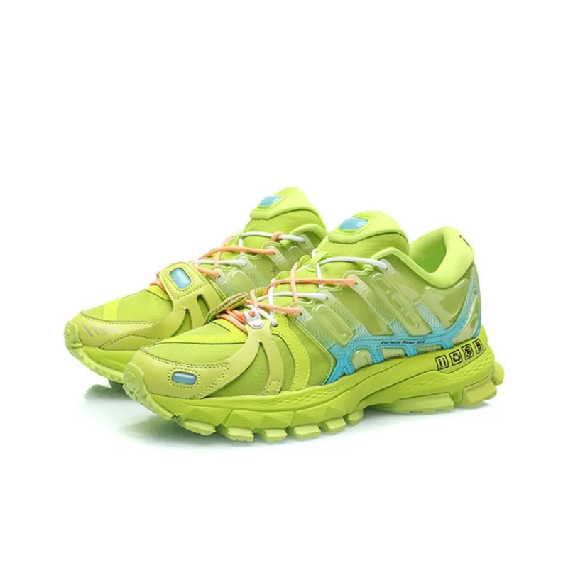 LiNing Furious Rider 2019 Running Shoes Men Low Top Green-2