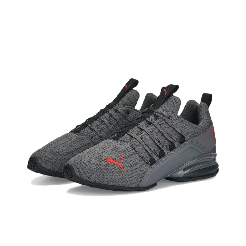 PUMA Axelion Refresh Anti-Slip Wear-Resistant Low-Top Running Shoes Gray-2