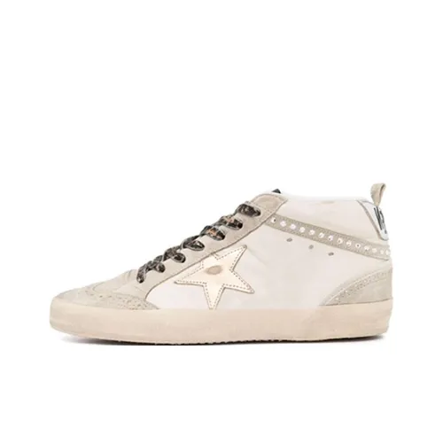 Golden Goose Swarovski X Golden Goose Women's Mid Star 'Beige Leopard Laces'