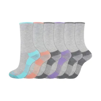 Dickies Mid-Calf Socks Women's 6 Pack Medium Gray