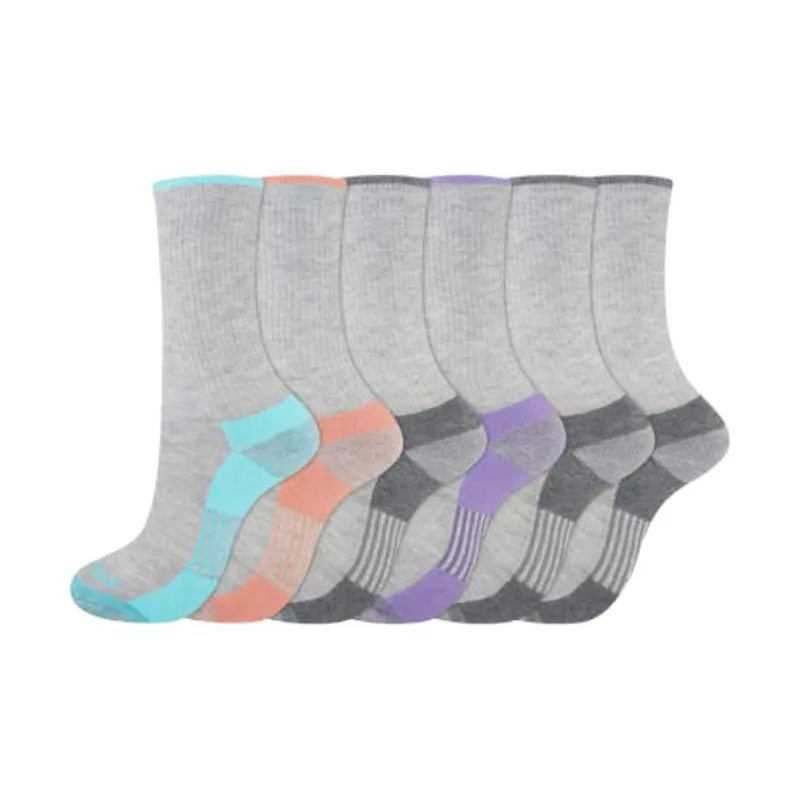 Dickies Mid-Calf Socks Women's 6 Pack Medium Gray-0