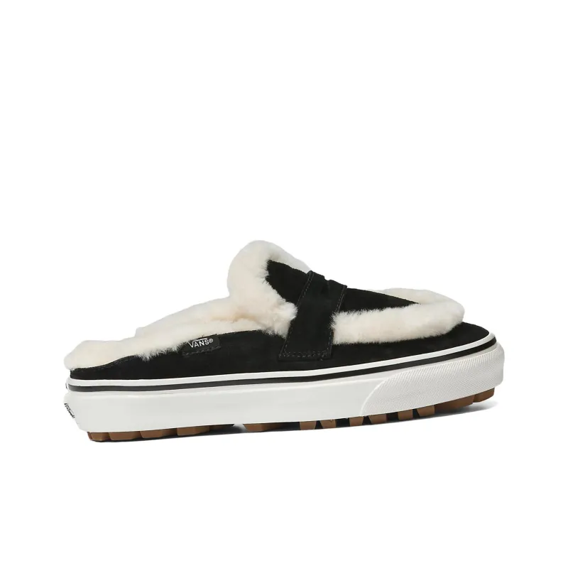 Vans Style 53 Shearling Mule Dx 'Black White'-1