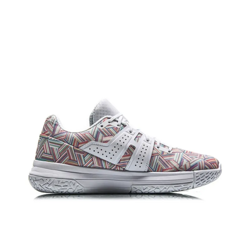 LiNing Speedy Rain Cushioning, Slip Resistant, And Abrasion Resistant Low Top Basketball Shoes Gray Red-1