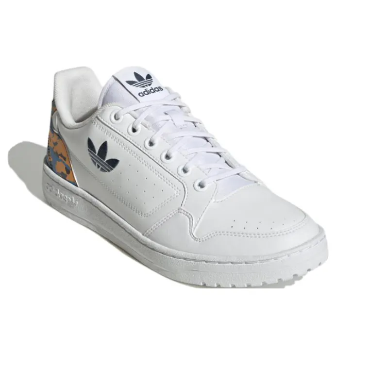 Adidas Originals NY 90 Lightweight And Wear resistant Low Top Skateboard Shoes Unisex White-2