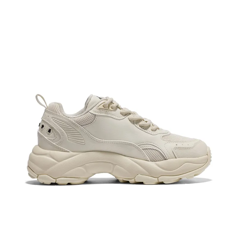 Kappa Anti Slip Wear Resistant Low Top Chunky Sneakers Women's Beige-1