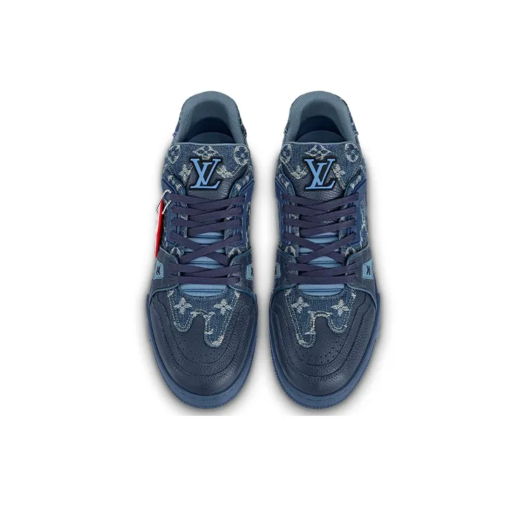 LOUIS VUITTON X Nigo Lv Trainers 'Blue Denim'-2
