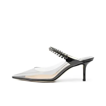 Jimmy Choo Bing Closed Toe Slippers Women's Black