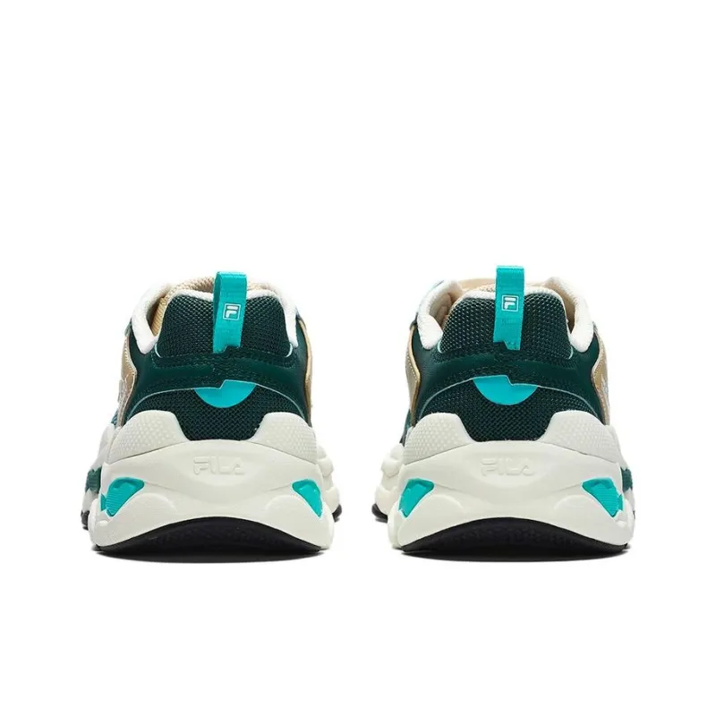 FILA Y2K Ms Cushioning Anti Slip And Wear Resistant Low Top Casual Shoes Women's Blue Green Brown-4