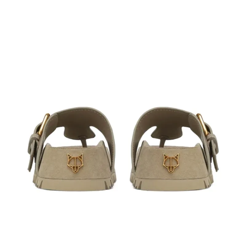 Naked Wolfe Vixen Flip Flops 5.5cm Women's Taupe-3