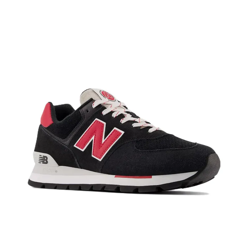 New Balance 574 Rugged Black Red-2